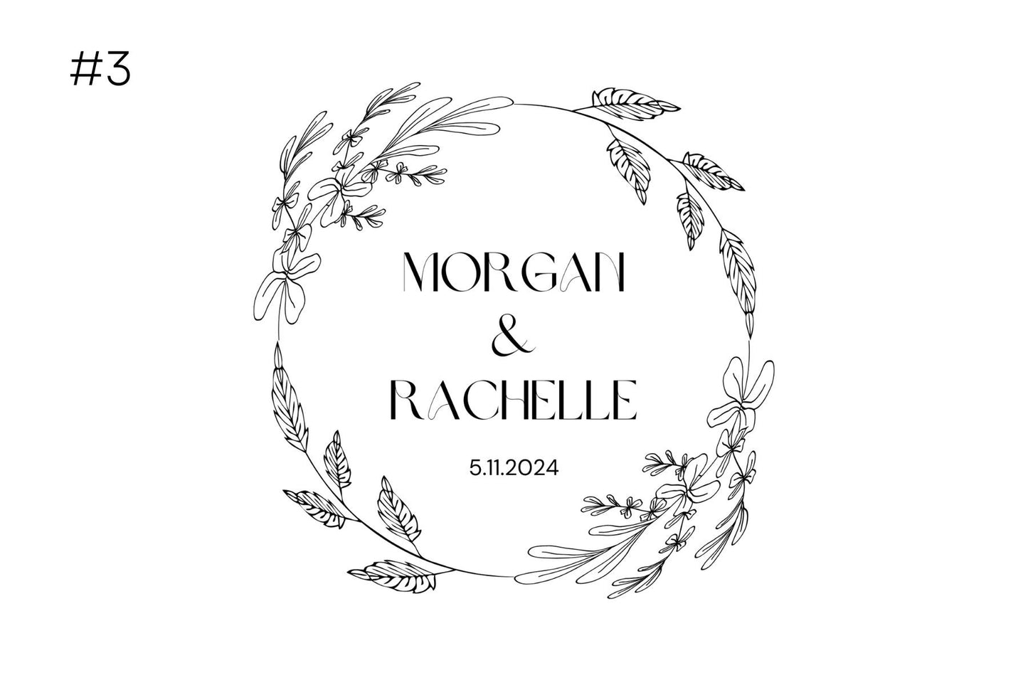 Wedding Gift - Personalized Cutting Board design #3