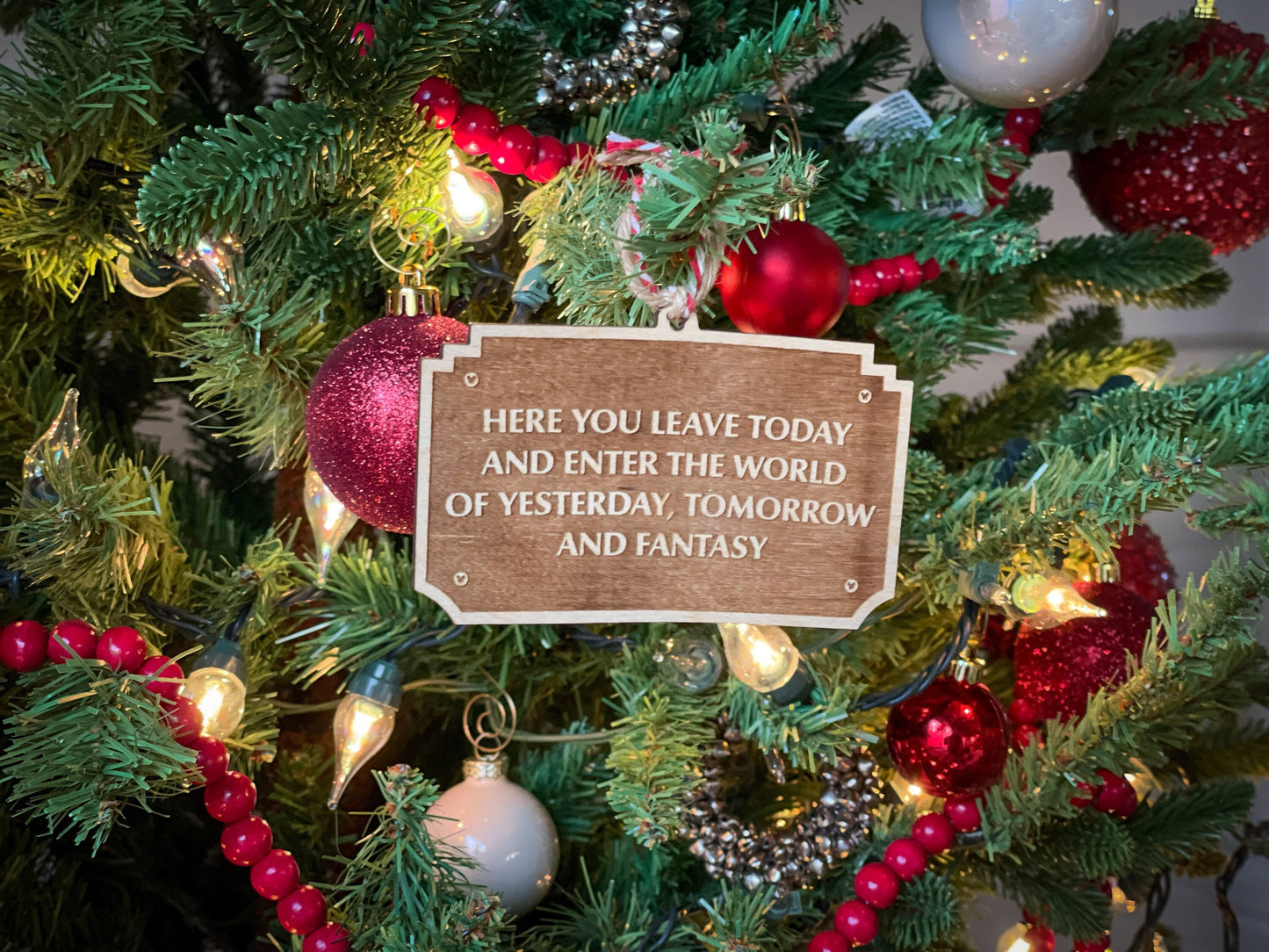 Disneyland Entrance Sign Christmas Ornament | Holiday Gift | Disney Gift | Disney Christmas | Disney Ornament