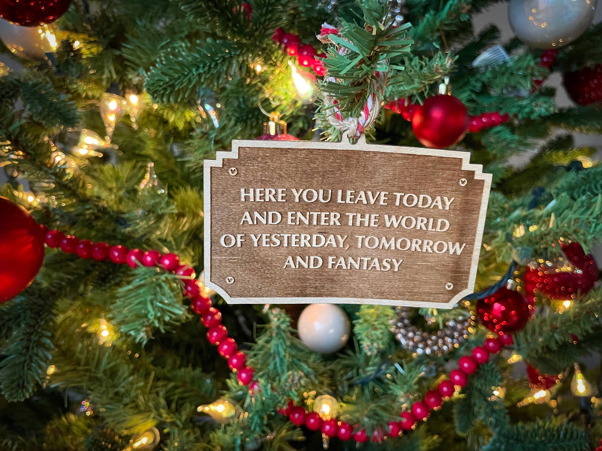 Disneyland Entrance Sign Christmas Ornament | Holiday Gift | Disney Gift | Disney Christmas | Disney Ornament