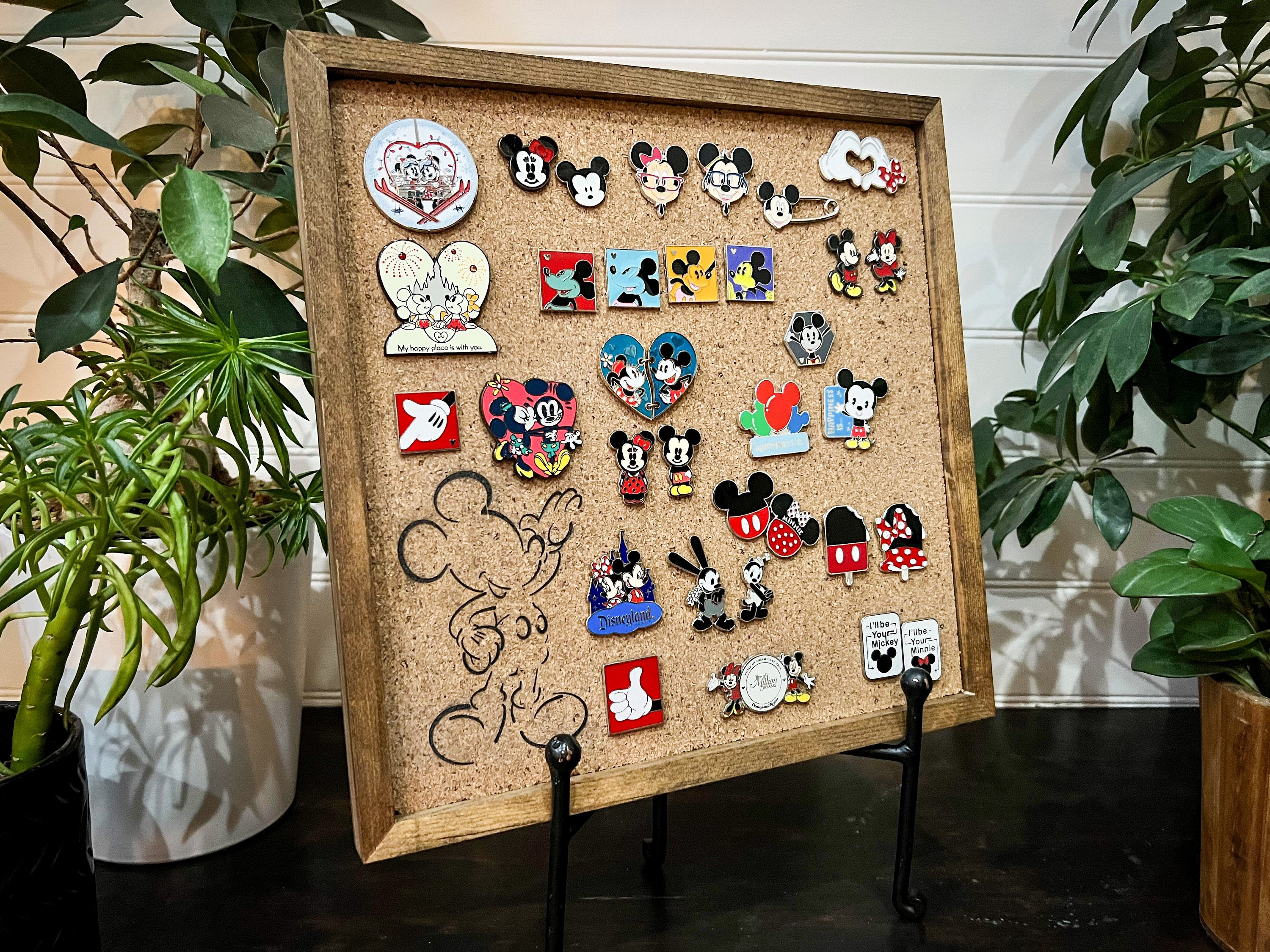 Disney Inspired Pin Display Shadowbox (Minnie Bow), Corkboard, Cork Display shops