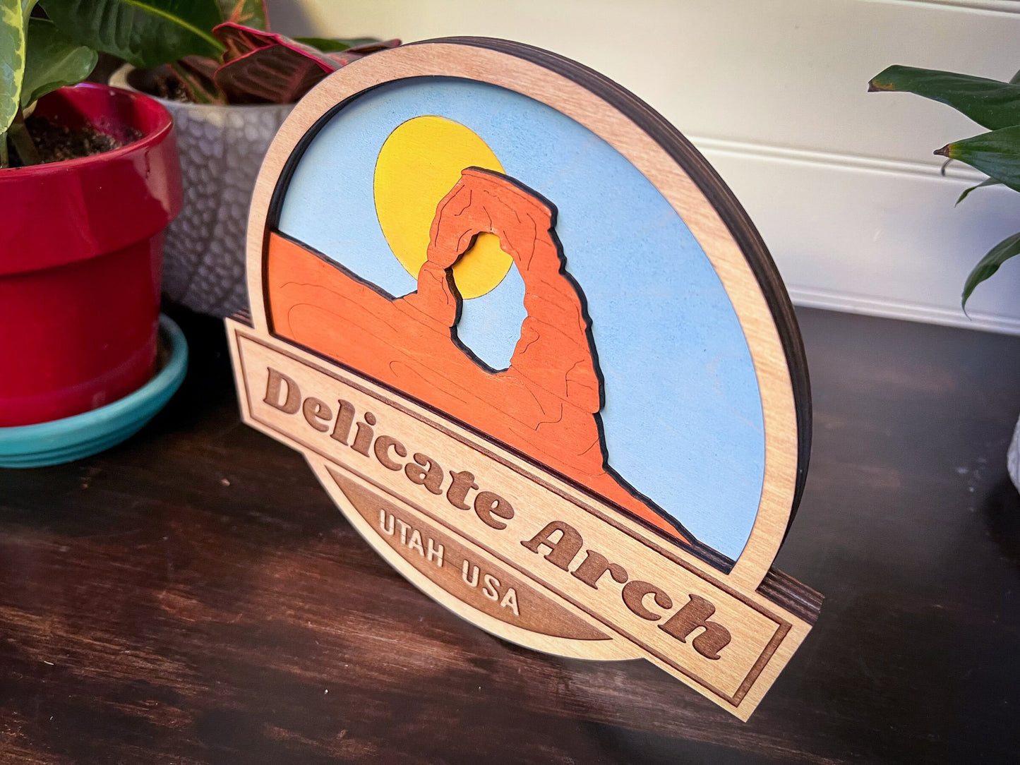 Delicate Arch Wooden Sign: Arches National Park Decor