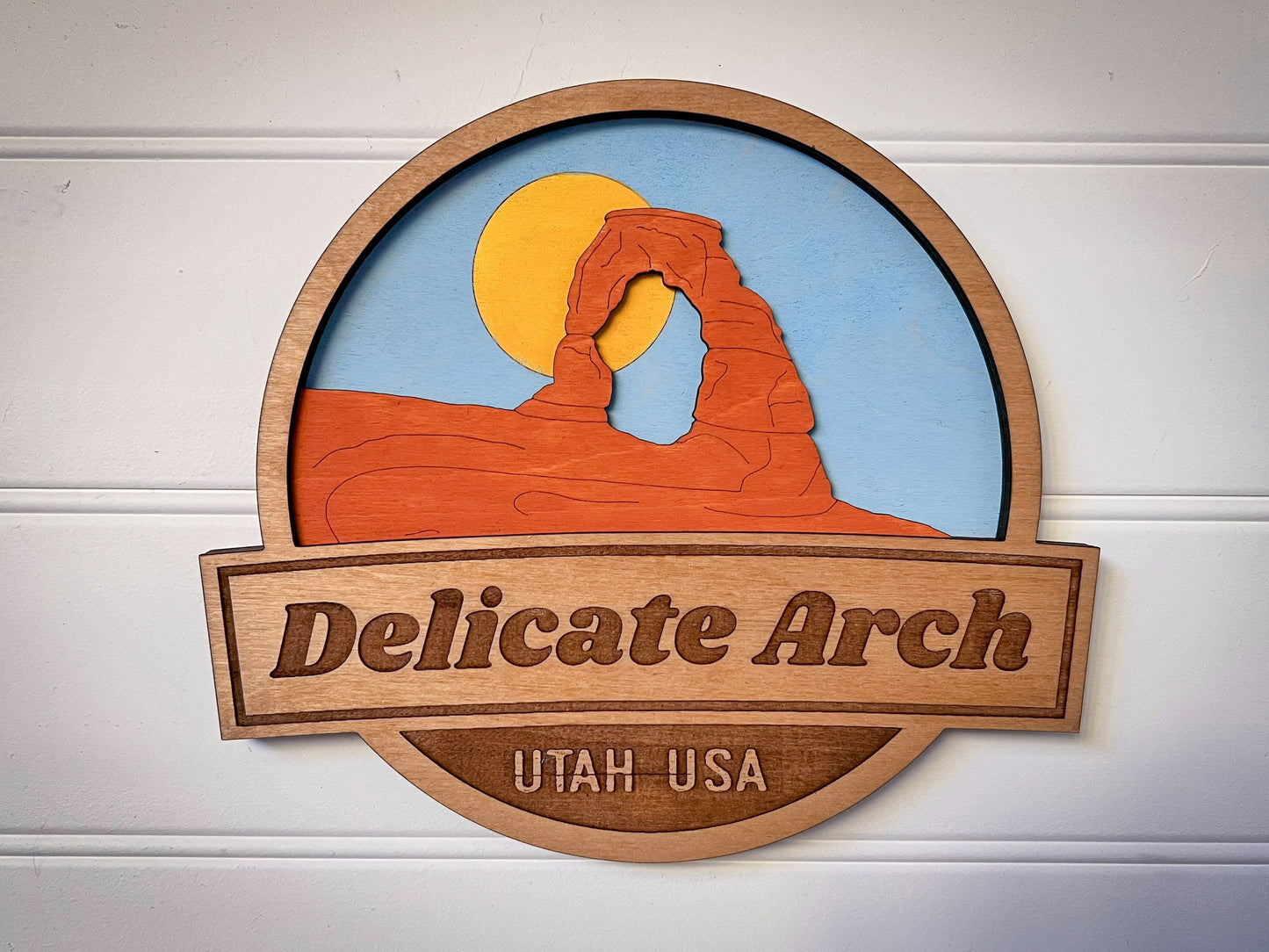 Delicate Arch Wooden Sign: Arches National Park Decor