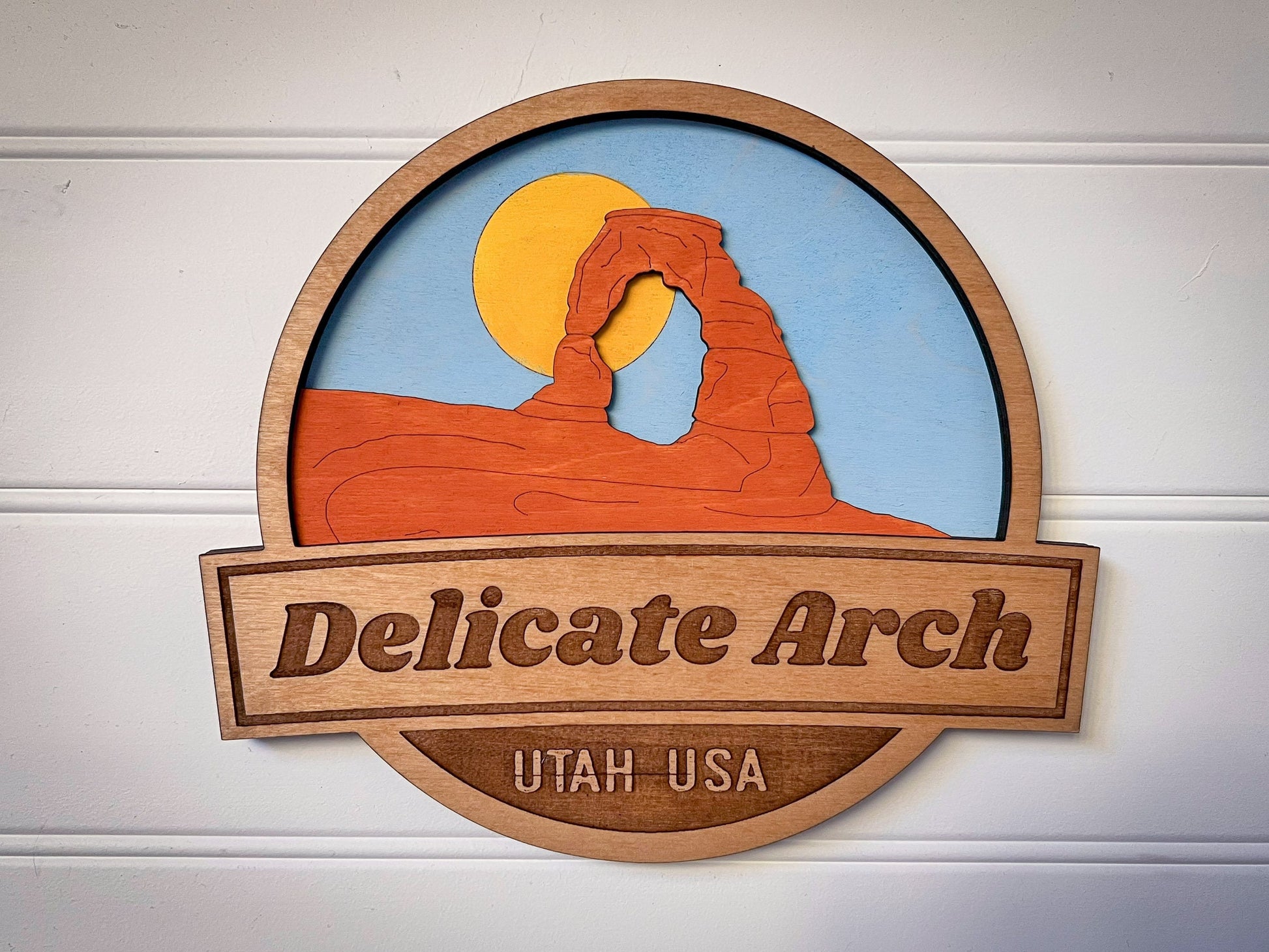 Delicate Arch Wooden Sign: Arches National Park Decor