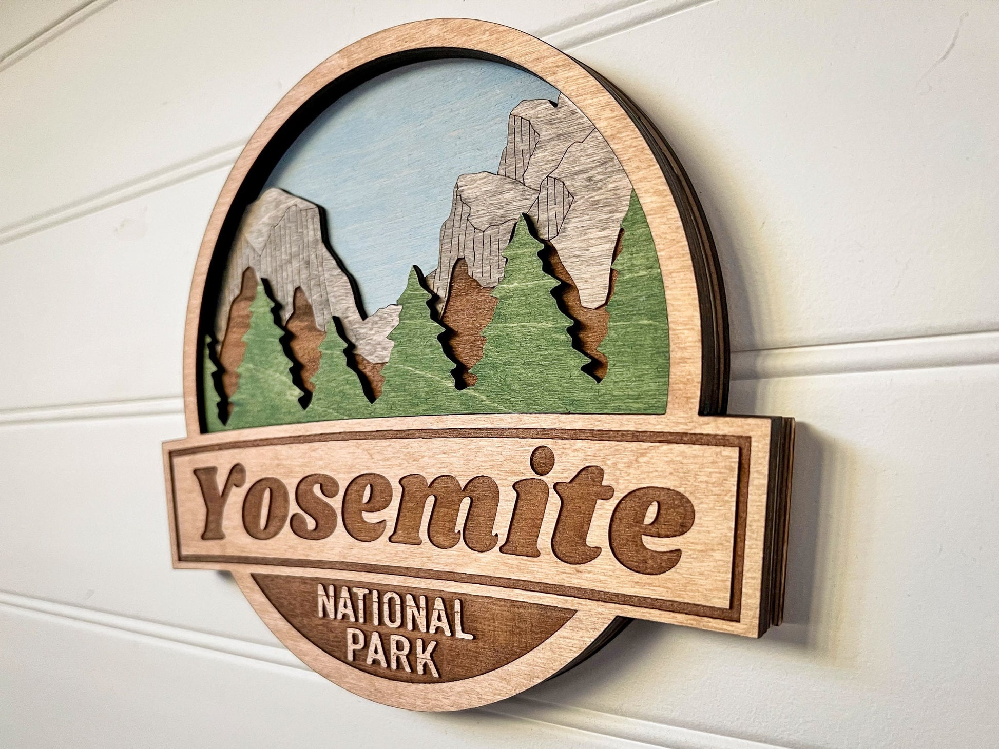 Hand Painted Yosemite National Park Wooden Sign