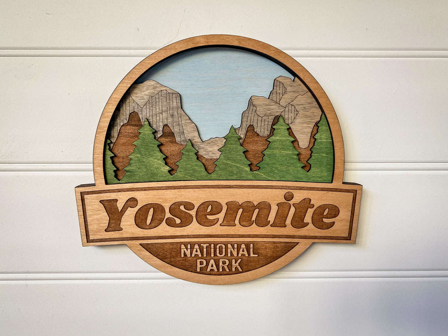 Hand Painted Yosemite National Park Wooden Sign