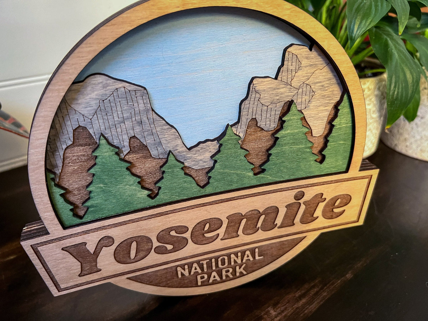 Hand Painted Yosemite National Park Wooden Sign