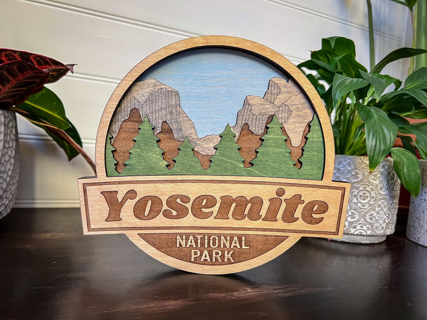 Hand Painted Yosemite National Park Wooden Sign