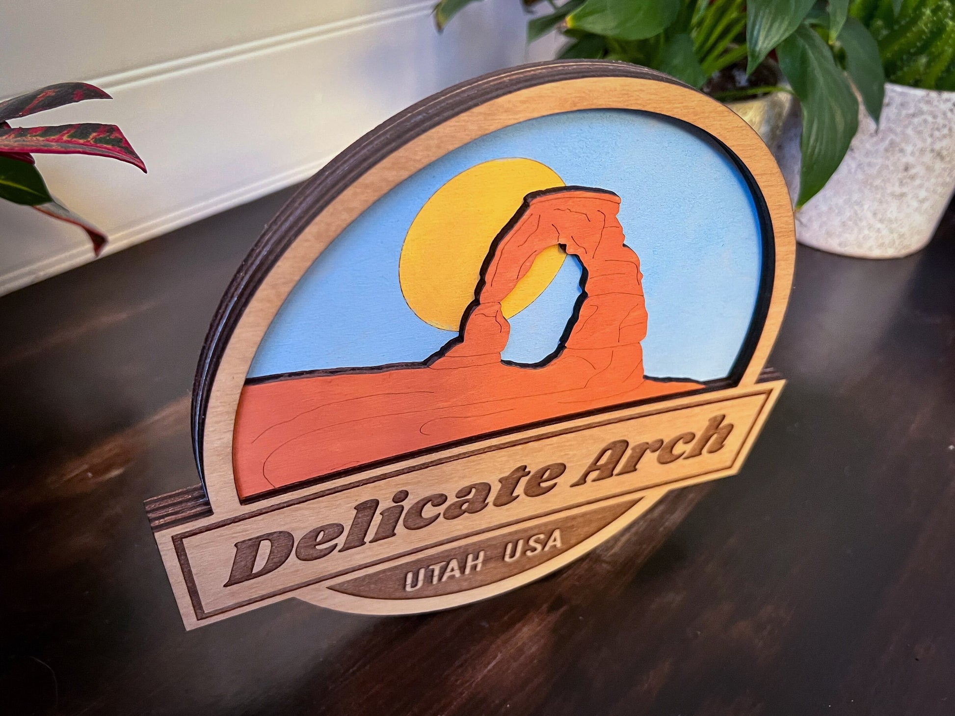 Delicate Arch Wooden Sign: Arches National Park Decor