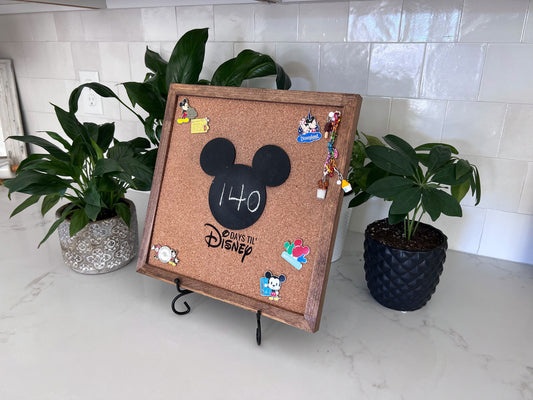 Disney Pin Trading Board & Countdown To Disney Combination | Pin Trader Board | Pin Display Board | Countdown to Disney with Stand