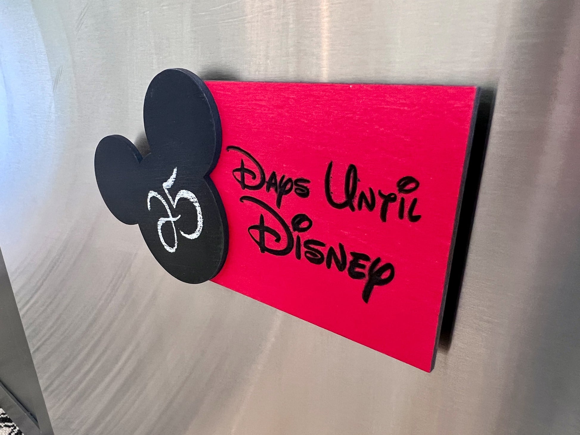 Countdown to Disneyland or Disneyworld Magnet, Countdown the number of days until your Disney Trip with this countdown fridge magnet.