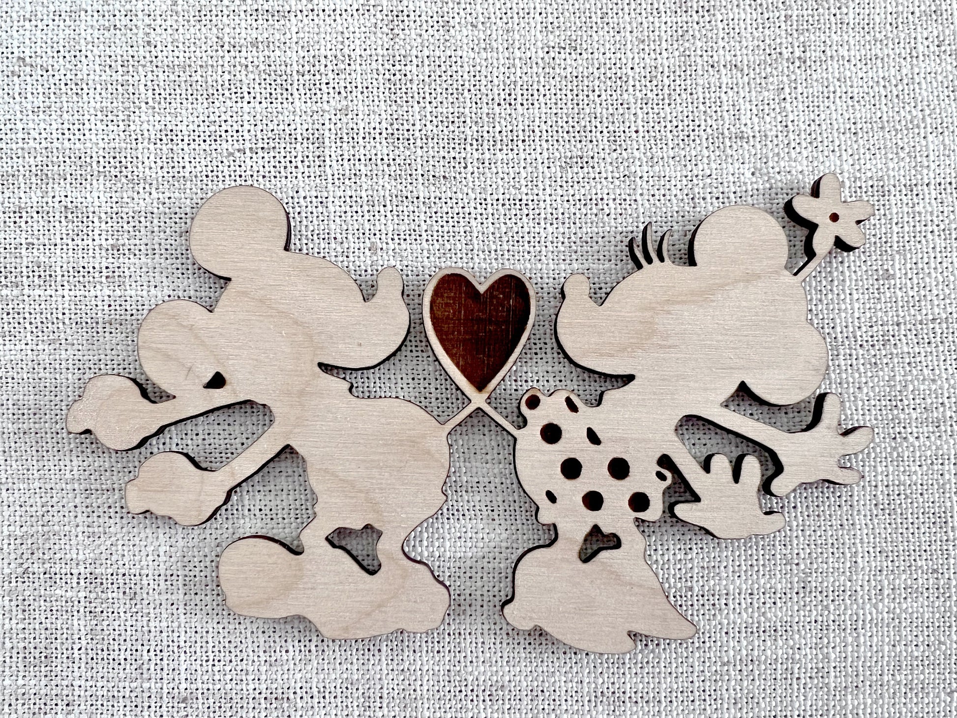 Clean Disney Inspired Pin Trading Board With Mickey and Minnie In Love | Pin Trader Board | Pin Display Board | Pin Trading Cork Board