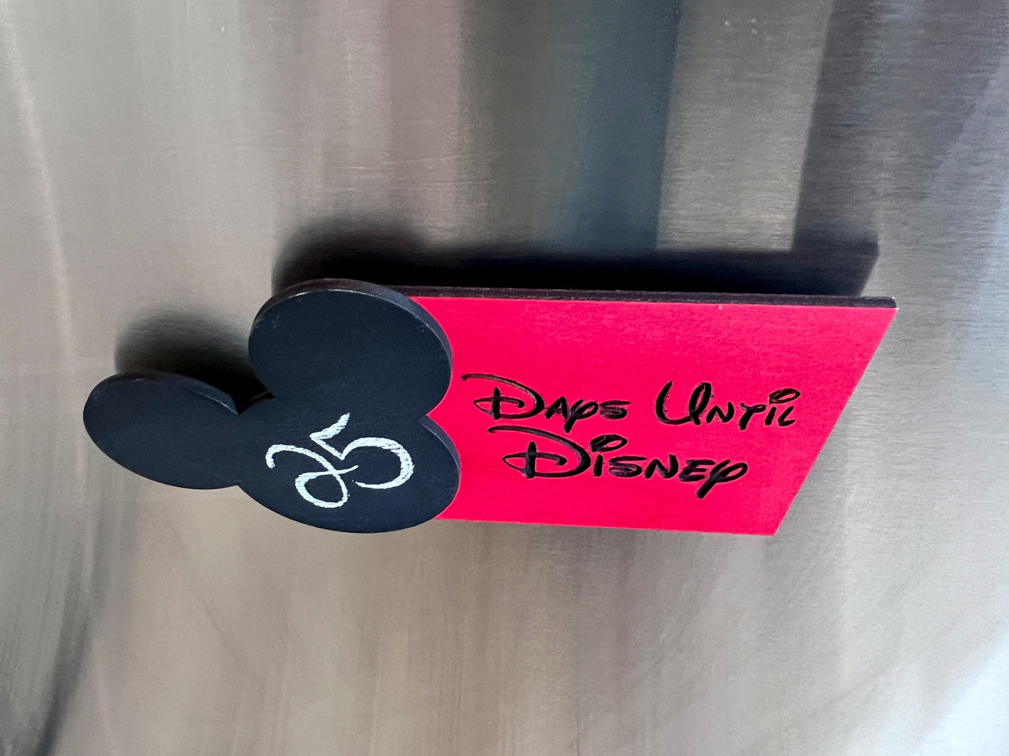 Countdown to Disneyland or Disneyworld Magnet, Countdown the number of days until your Disney Trip with this countdown fridge magnet.