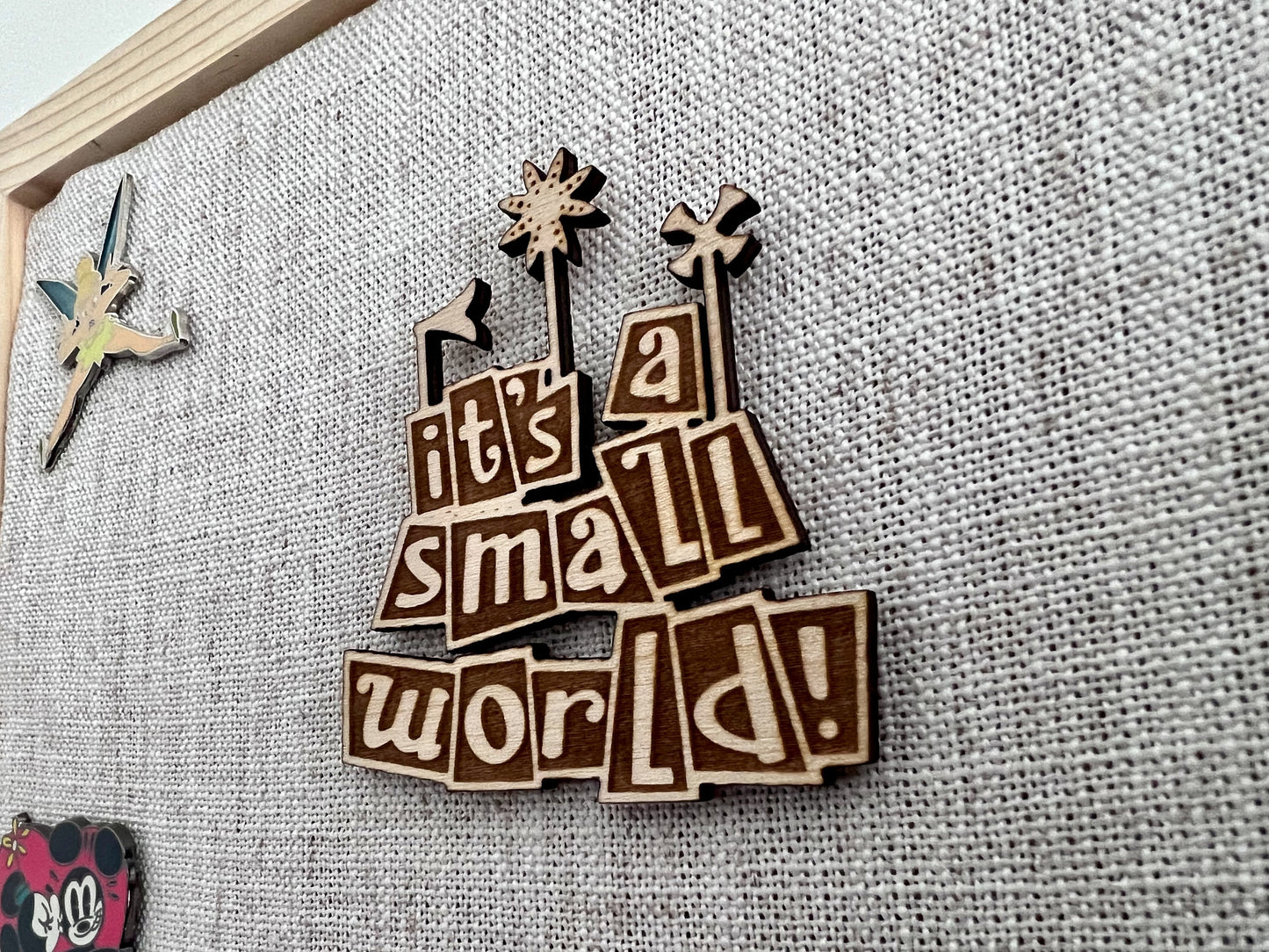 Pin Trading Board Small World, perfect for Pin Traders to display those Disney hidden mickey pins