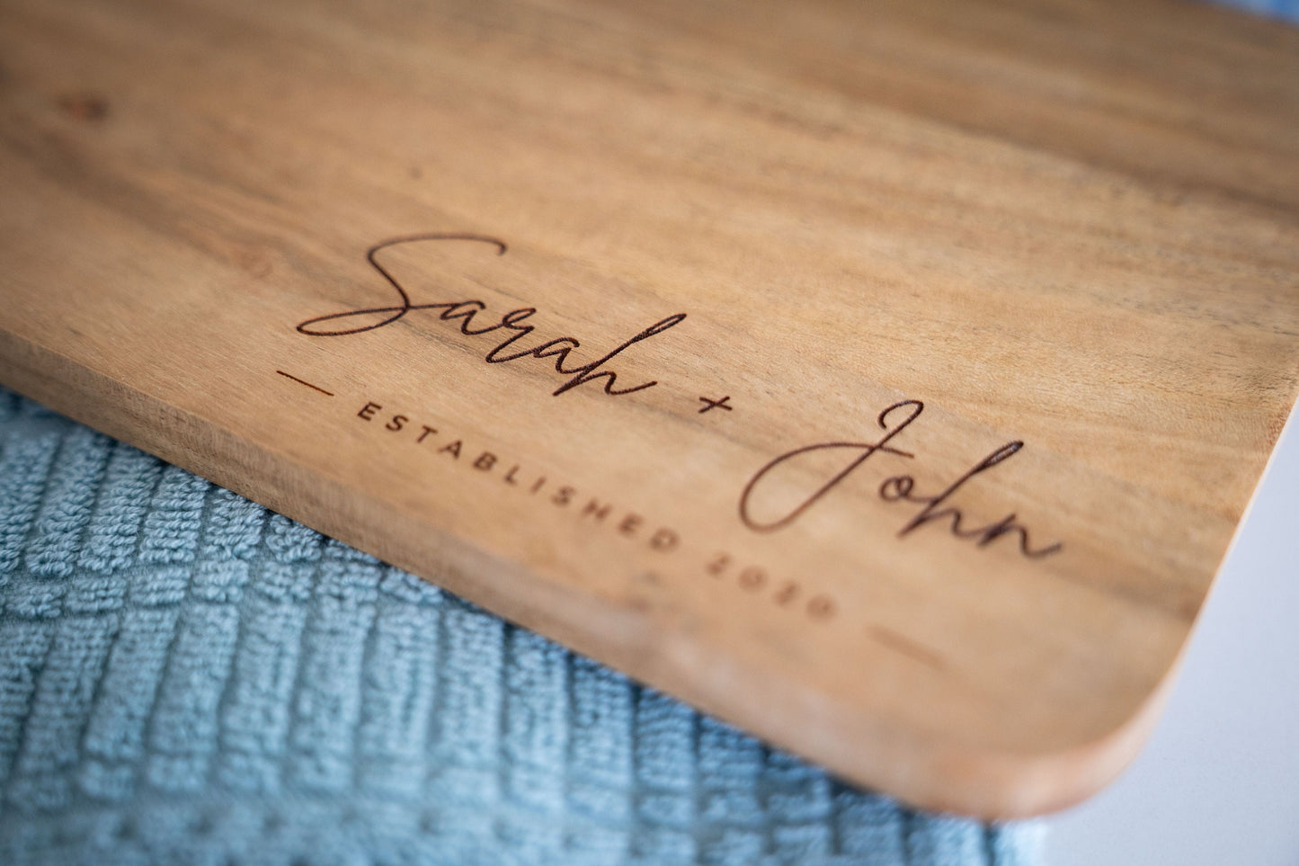 Custom Cutting Board With Names & Date, Engraved Wedding Cutting Board, Engraved Anniversary Gift, Personalized Wedding Gift