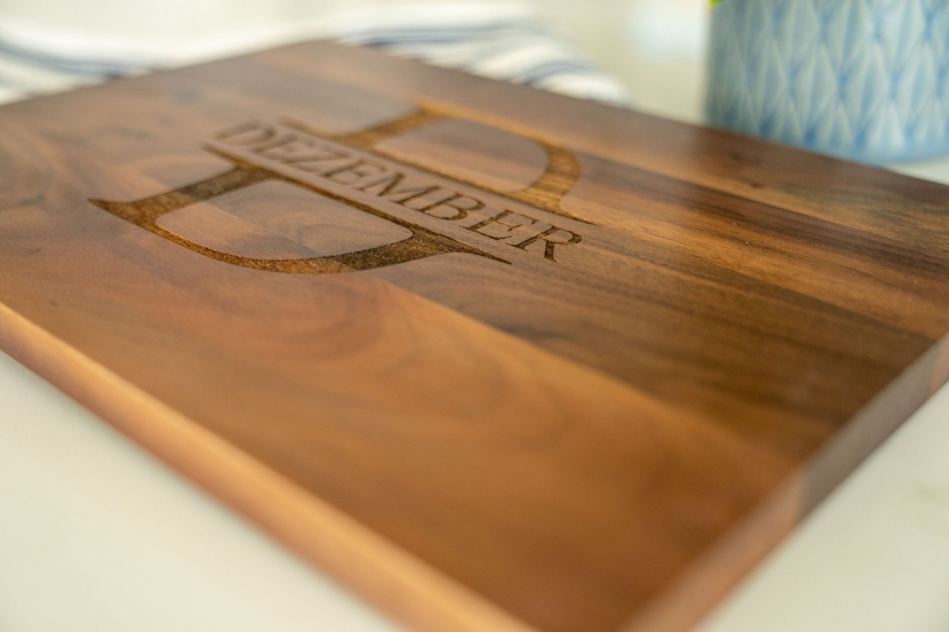 Personalized Walnut Cutting Board | Cutting Board With Name | Custom Cutting Board Mother's day