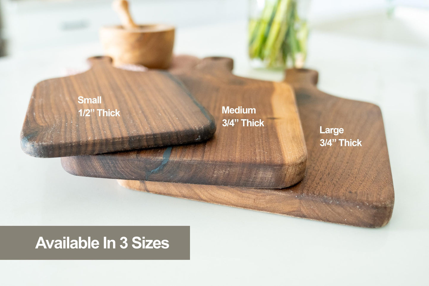 Personalized Walnut Recipe Cutting Board with Handwritten Recipe Keepsake