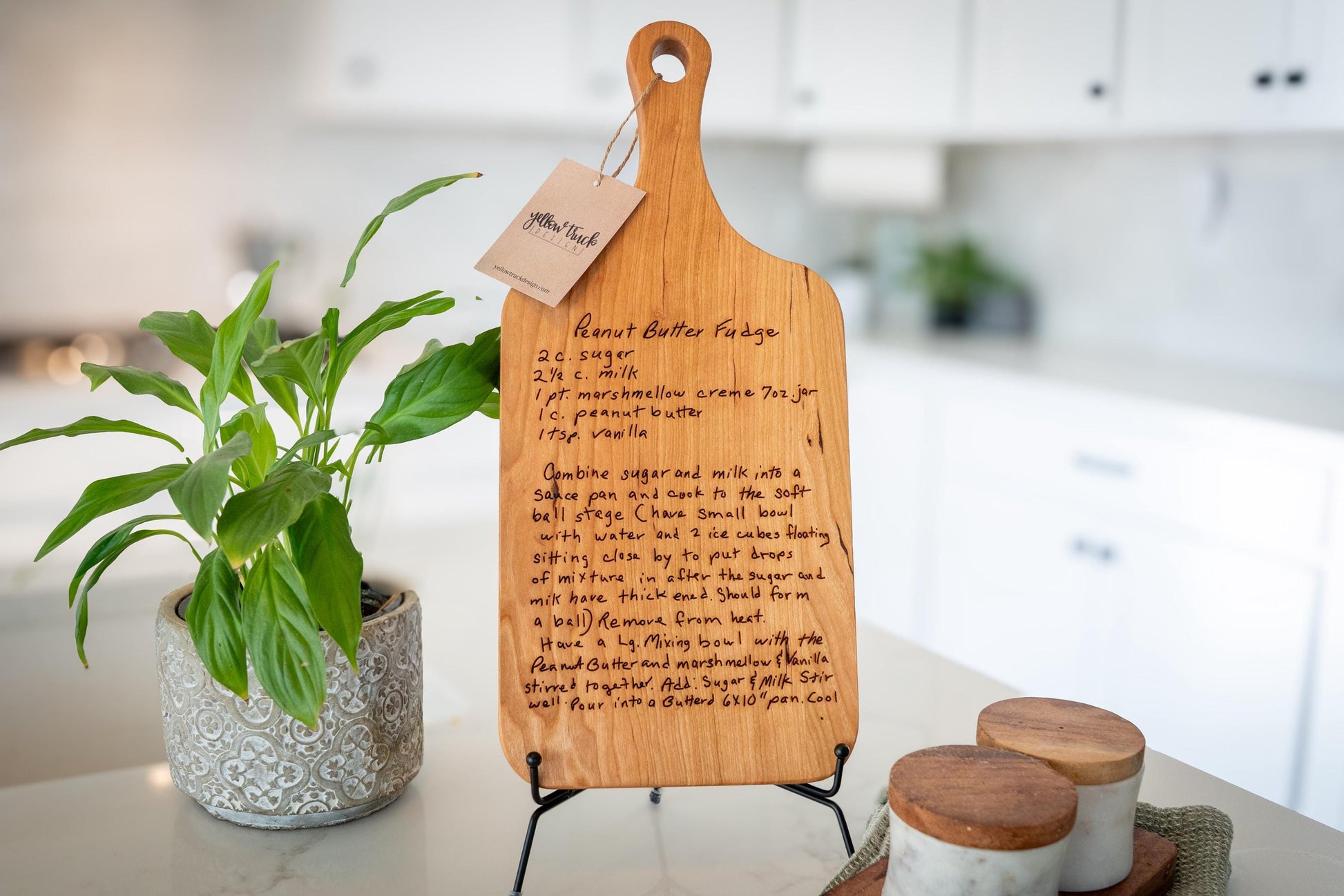 Personalized Handwritten Recipe Cutting Board: Acacia Wood Family Keepsake - Christmas Gift