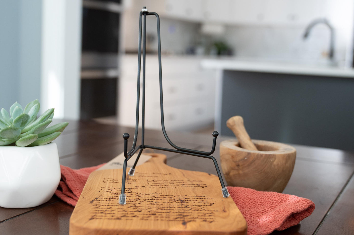 Personalized Engraved Acacia Wood Recipe Cutting Board: Handwritten Keepsake - Christmas Gift