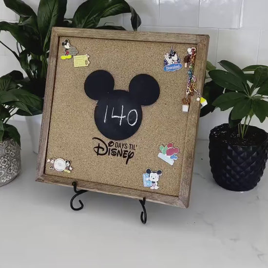 Disney Pin Trading Board & Countdown To Disney Combination | Pin Trader Board | Pin Display Board | Countdown to Disney with Stand