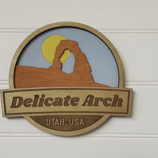 Delicate Arch Wooden Sign: Arches National Park Decor